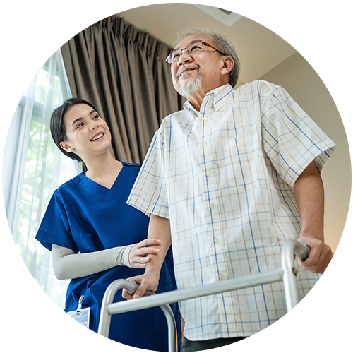 image of patient in hospice care